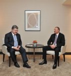 Prezident İlham Əliyev Ukrayna Prezidenti ilə görüşüb (FOTO)