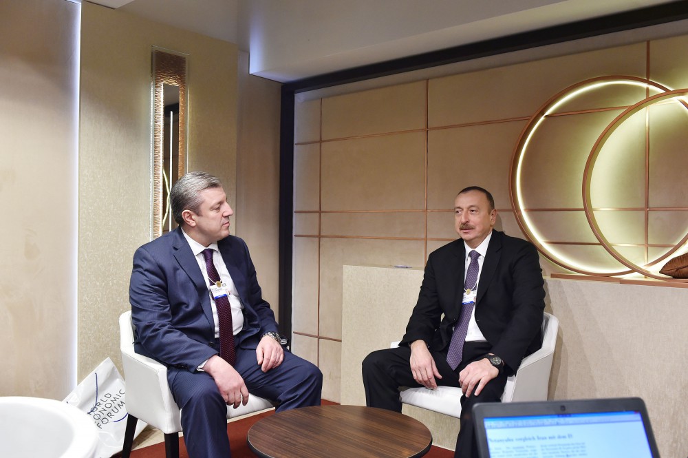 İlham Əliyev Gürcüstanın Baş naziri ilə görüşüb (FOTO)