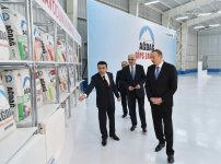 Prezident İlham Əliyev Yeni Ağdağ gips zavodunun açılışında iştirak edib (FOTO)