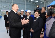 Prezident İlham Əliyev Yeni Ağdağ gips zavodunun açılışında iştirak edib (FOTO)