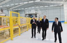 Prezident İlham Əliyev Yeni Ağdağ gips zavodunun açılışında iştirak edib (FOTO)