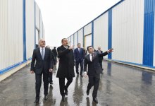 Prezident İlham Əliyev Yeni Ağdağ gips zavodunun açılışında iştirak edib (FOTO)
