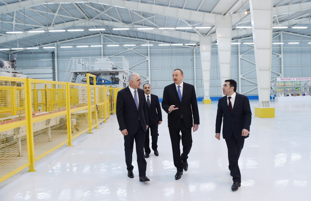 Prezident İlham Əliyev Yeni Ağdağ gips zavodunun açılışında iştirak edib (FOTO)