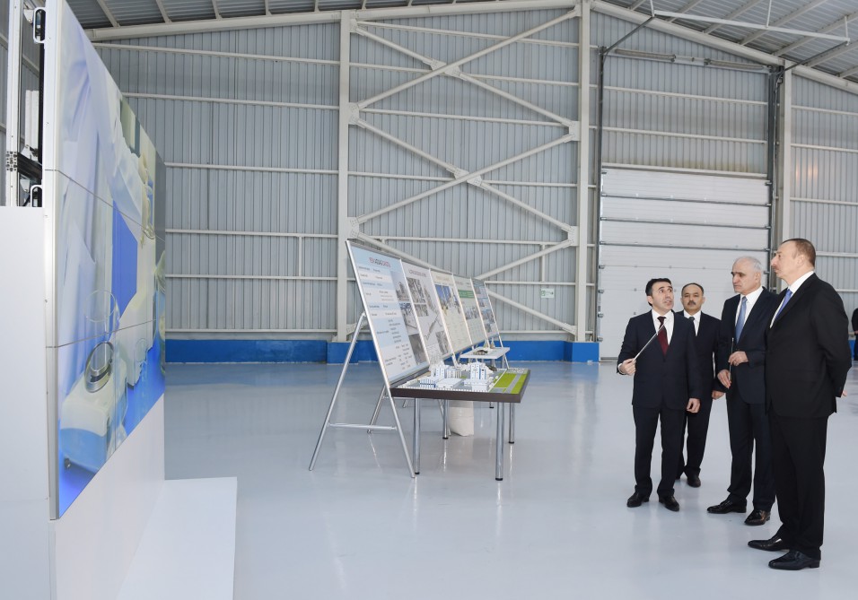 Prezident İlham Əliyev Yeni Ağdağ gips zavodunun açılışında iştirak edib (FOTO)
