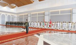 Prezident İlham Əliyev Birləşmiş Ərəb Əmirliklərinə rəsmi səfərə gəlib (FOTO)