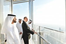 Prezident İlham Əliyev Dubaya səfərə gəlib (FOTO)