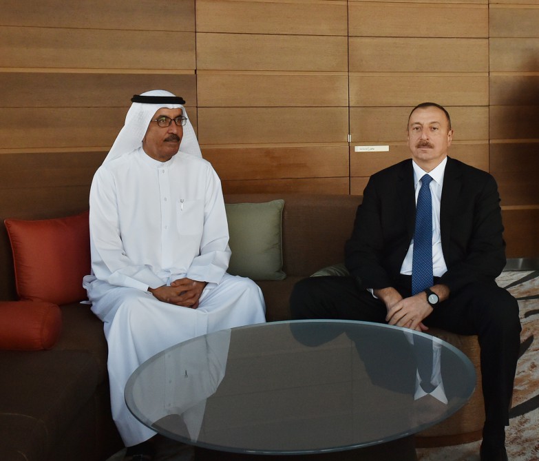Prezident İlham Əliyev Dubaya səfərə gəlib (FOTO)