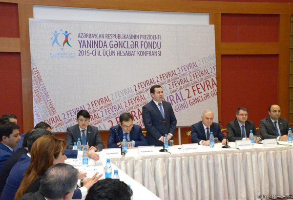 Azərbaycan Prezidenti yanında Gənclər Fondu 2015-ci il üçün hesabat konfransı keçirib (FOTO)