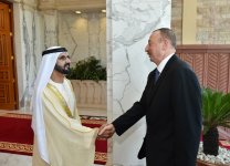 İlham Əliyevin BƏƏ-nin vitse-prezidenti ilə geniş tərkibdə görüşü olub (FOTO)