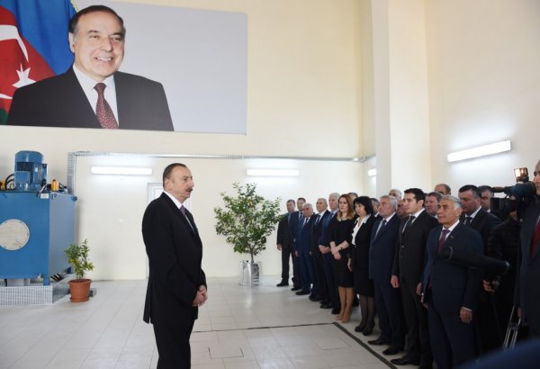 Prezident İlham Əliyev Tovuzçay su anbarının açılışını edib  (FOTO)