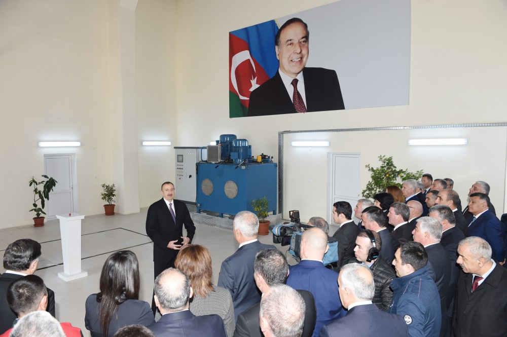 Prezident İlham Əliyev Tovuzçay su anbarının açılışını edib  (FOTO)