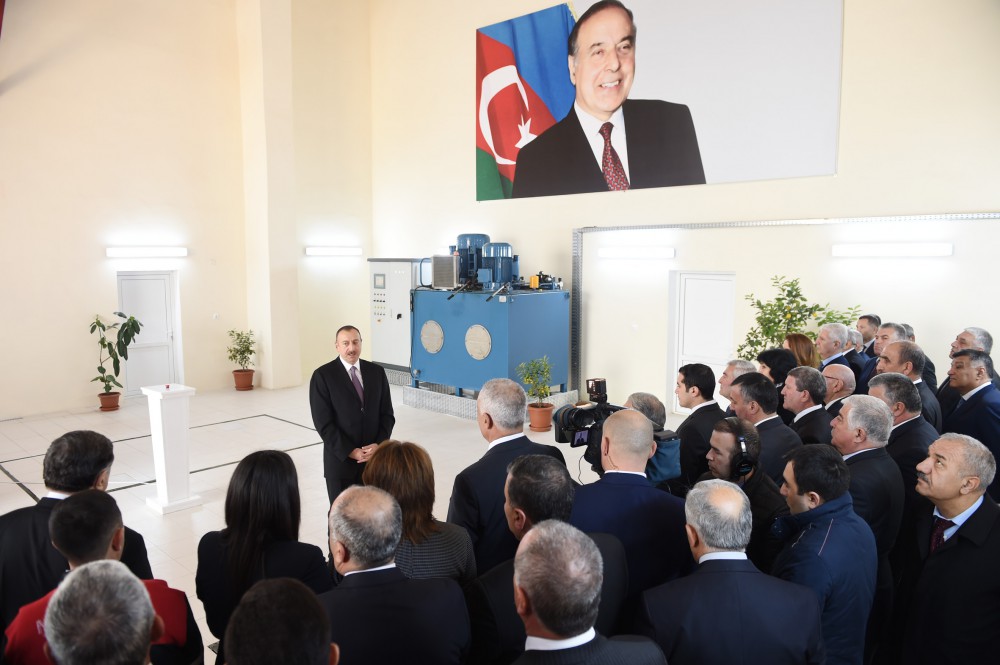 Prezident İlham Əliyev Tovuzçay su anbarının açılışını edib  (FOTO)