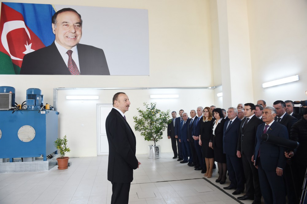 Prezident İlham Əliyev Tovuzçay su anbarının açılışını edib  (FOTO)