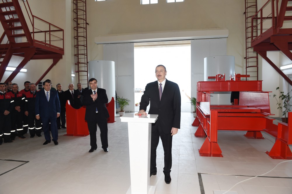 Prezident İlham Əliyev Tovuzçay su anbarının açılışını edib  (FOTO)