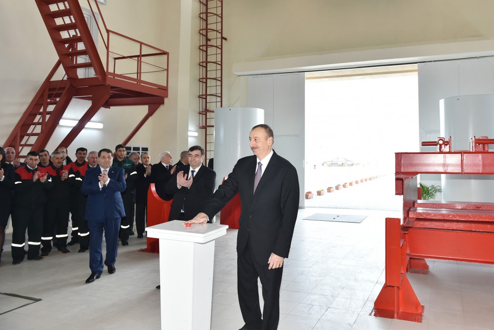 Prezident İlham Əliyev Tovuzçay su anbarının açılışını edib  (FOTO)