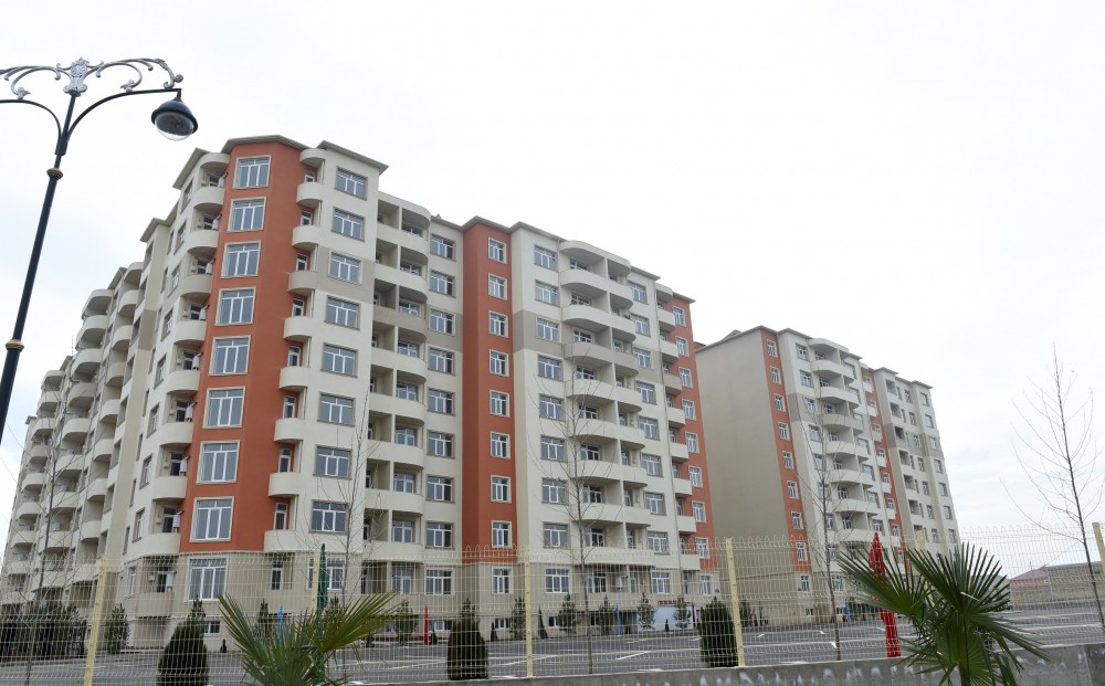 Gəncədə hərbi qulluqçular üçün inşa edilən şəhərciyin açılışı olub (FOTO)