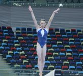 Bakıda Dünya Kubokunun iştirakçısı olan gimnastların podium məşqləri (FOTO)