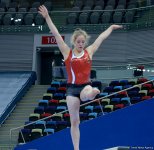 Bakıda Dünya Kubokunun iştirakçısı olan gimnastların podium məşqləri (FOTO)