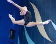 Bakıda Dünya Kubokunun iştirakçısı olan gimnastların podium məşqləri (FOTO)