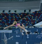 Bakıda Dünya Kubokunun iştirakçısı olan gimnastların podium məşqləri (FOTO)