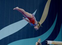 Bakıda Dünya Kubokunun iştirakçısı olan gimnastların podium məşqləri (FOTO)