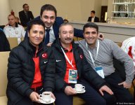 Bakıda idman gimnastikası üzrə Dünya Kubokuna gəlmiş nümayəndə heyəti rəhbərləri və üzvlərinin görüşü keçirilib (FOTO)