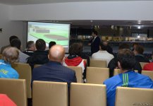 Bakıda idman gimnastikası üzrə Dünya Kubokuna gəlmiş nümayəndə heyəti rəhbərləri və üzvlərinin görüşü keçirilib (FOTO)