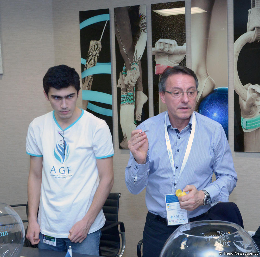 Bakıda idman gimnastikası üzrə Dünya Kubokunun püşkü atılıb (FOTO)