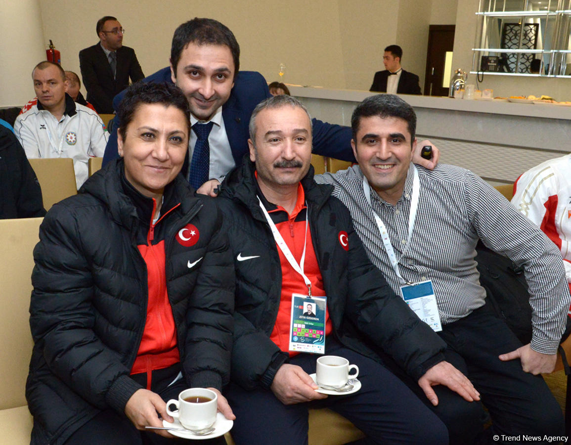 Bakıda idman gimnastikası üzrə Dünya Kubokuna gəlmiş nümayəndə heyəti rəhbərləri və üzvlərinin görüşü keçirilib (FOTO)