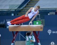 Bakıda idman gimnastikası üzrə Dünya Kuboku yarışlarının ilk günü start götürüb (FOTO)