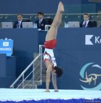 Bakıda idman gimnastikası üzrə Dünya Kuboku yarışlarının ilk günü start götürüb (FOTO)
