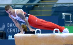 Bakıda idman gimnastikası üzrə Dünya Kubokunda kişilər arasında təsnifat yarışları (FOTO)