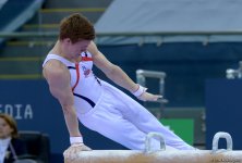 Bakıda idman gimnastikası üzrə Dünya Kubokunda kişilər arasında təsnifat yarışları (FOTO)