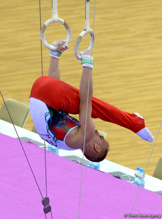 Azərbaycan gimnastlarının Dünya Kubokunun ilk günündə çıxışları (FOTO)