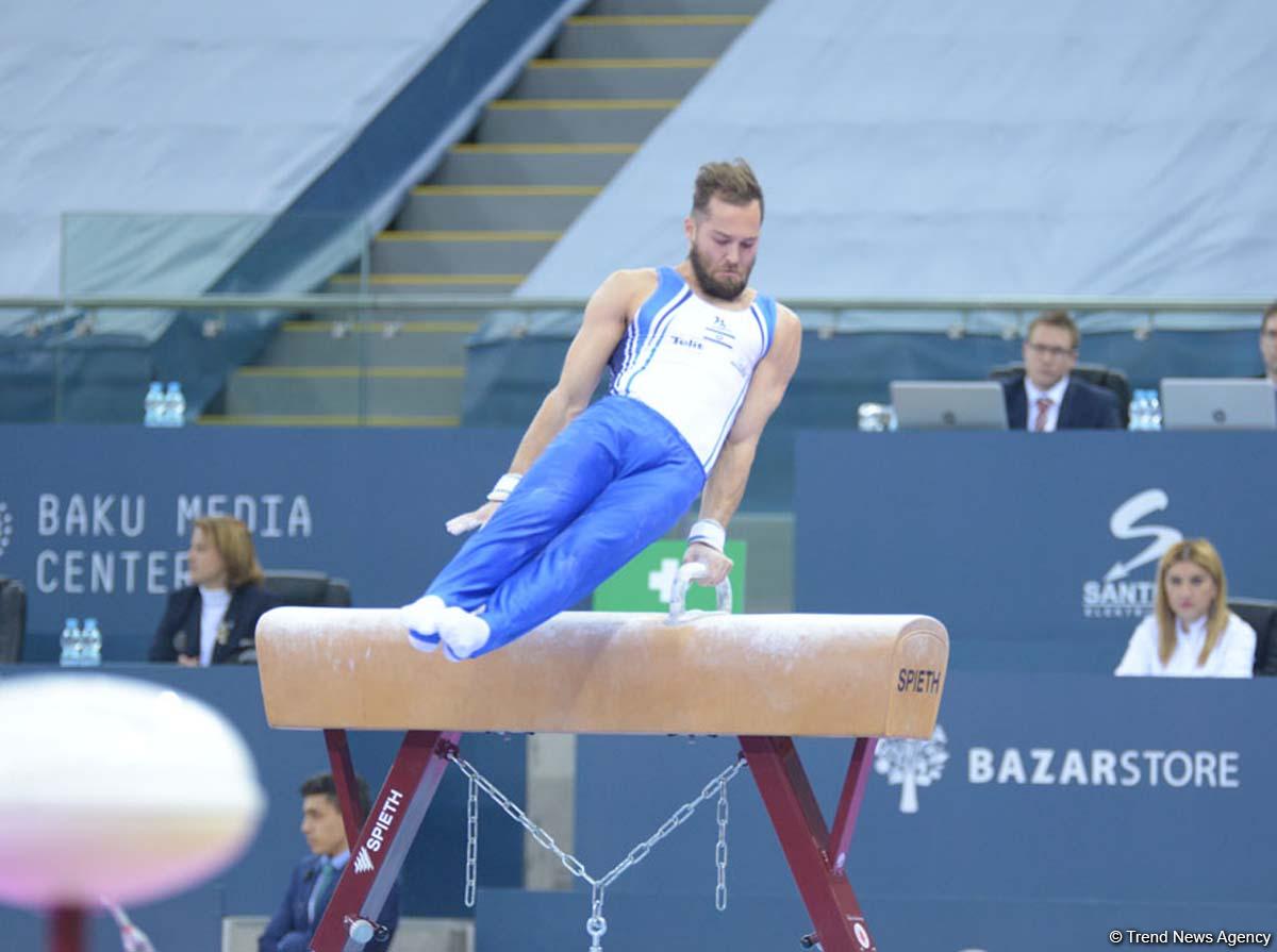 Bakıda idman gimnastikası üzrə Dünya Kuboku yarışlarının ilk günü start götürüb (FOTO)