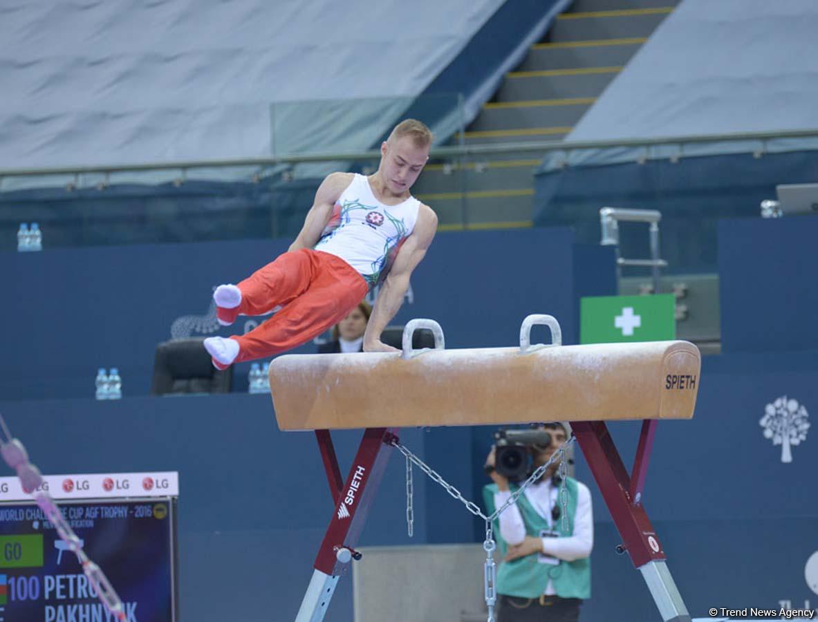Bakıda idman gimnastikası üzrə Dünya Kuboku yarışlarının ilk günü start götürüb (FOTO)