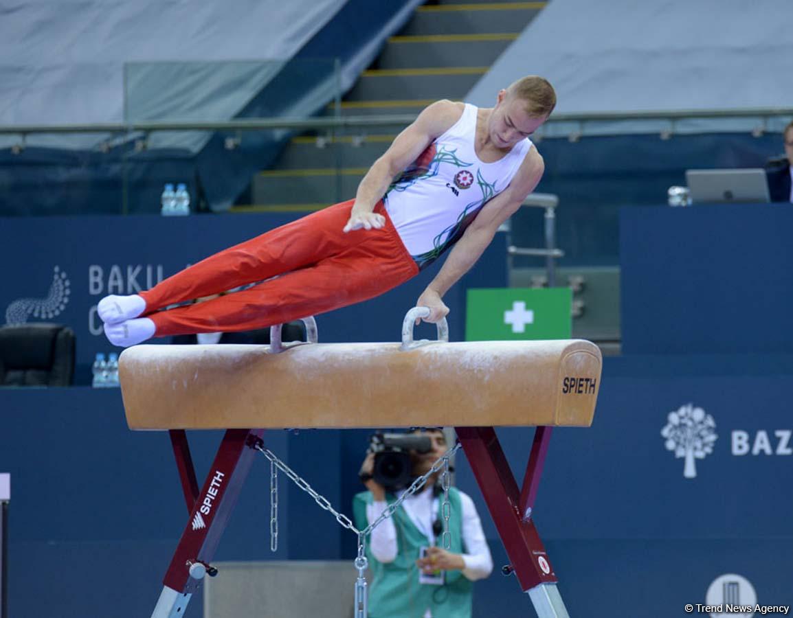 Bakıda idman gimnastikası üzrə Dünya Kuboku yarışlarının ilk günü start götürüb (FOTO)