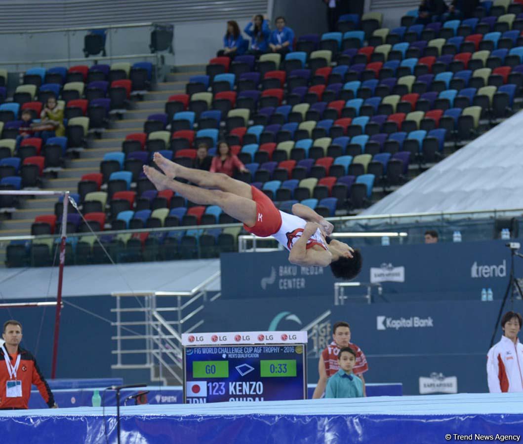 Bakıda idman gimnastikası üzrə Dünya Kuboku yarışlarının ilk günü start götürüb (FOTO)