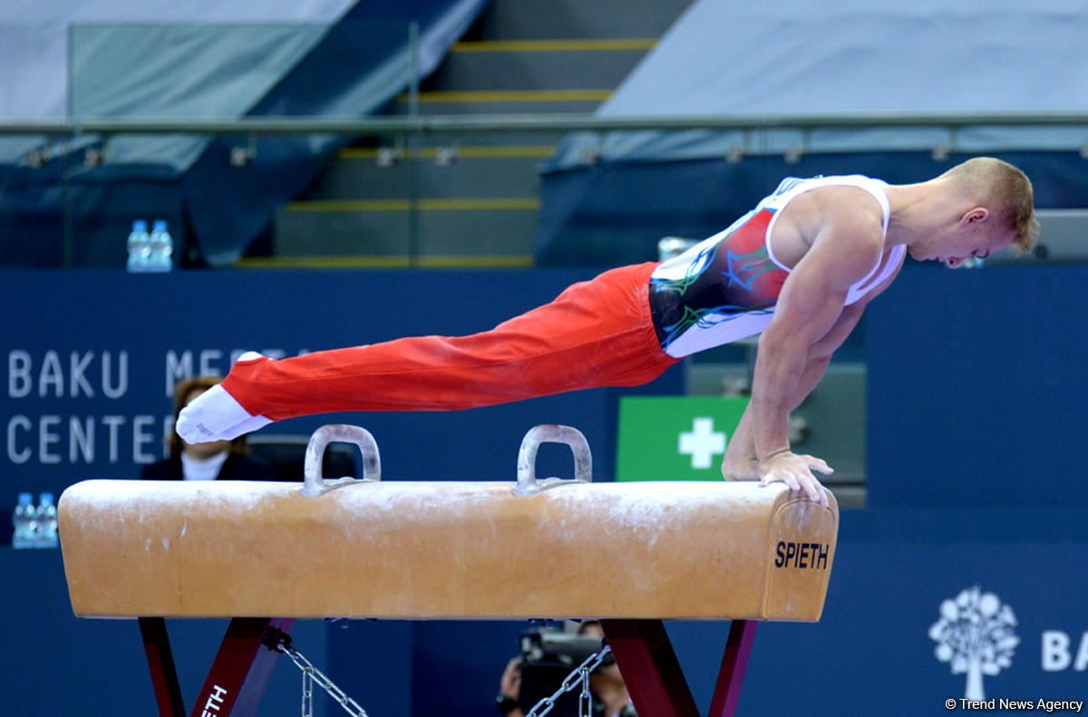 Bakıda idman gimnastikası üzrə Dünya Kubokunda kişilər arasında təsnifat yarışları (FOTO)