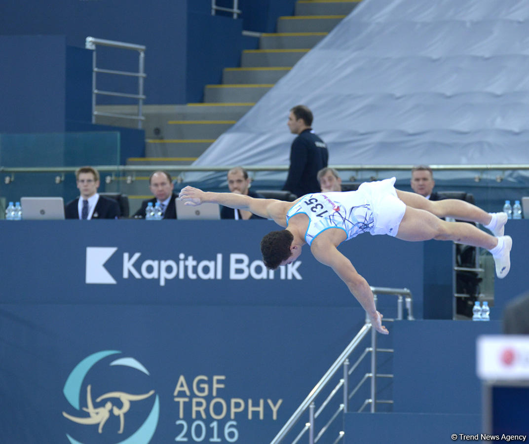 Bakıda idman gimnastikası üzrə Dünya Kubokunda kişilər arasında təsnifat yarışları (FOTO)