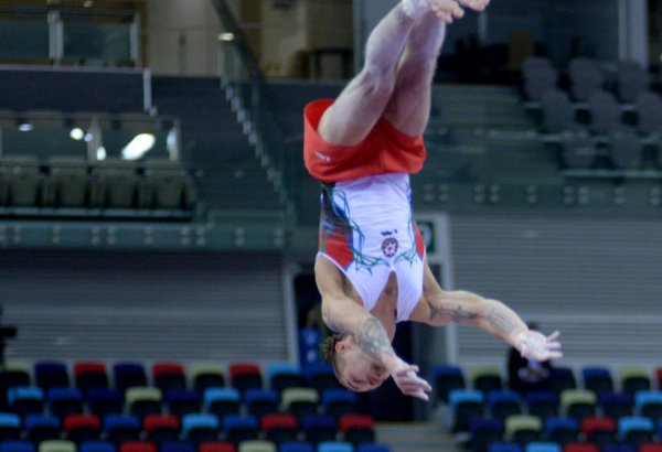 Oleq Stepko Bakıda idman gimnastikası üzrə Dünya Kubokunda dayaqla tullanmada gümüş qazanıb