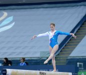 Azərbaycanlı gimnast Bakıda Dünya Kubokunda finala çıxıb (FOTO)
