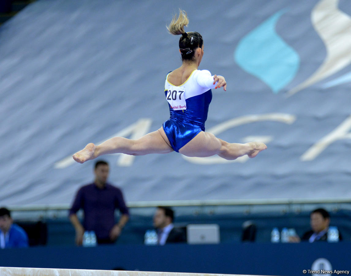 Bakıda idman gimnastikası üzrə Dünya Kuboku yarışlarının ikinci günü keçirilir  (Fotoreportaj)
