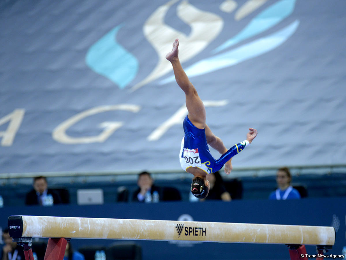 Bakıda idman gimnastikası üzrə Dünya Kuboku yarışlarının ikinci günü keçirilir  (Fotoreportaj)