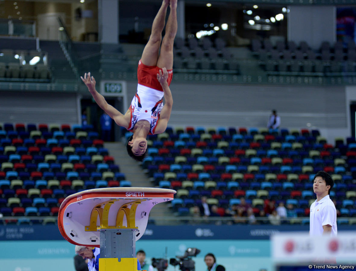 Bakıda idman gimnastikası üzrə Dünya Kuboku yarışlarının ikinci günü keçirilir  (Fotoreportaj)