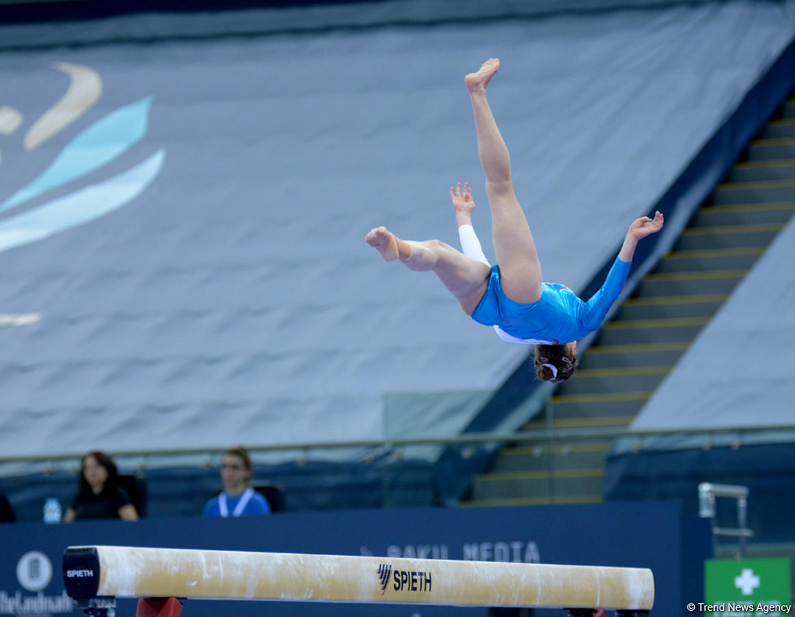 Bakıda idman gimnastikası üzrə Dünya Kuboku yarışlarının ikinci günü keçirilir  (Fotoreportaj)