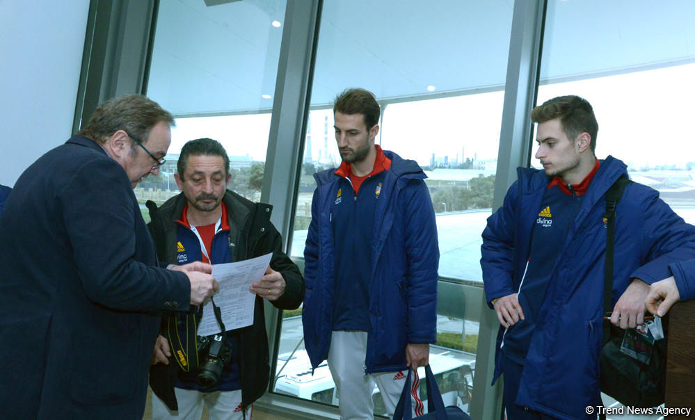 İspaniyalı gimnastlar Bakıda yarışlarda iştirak etməkdən şaddırlar (FOTO)