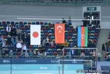 Bakıda idman gimnastikası üzrə Dünya Kubokunda ilk qaliblərin mükafatlandırma mərasimi keçirilib  (Fotoreportaj)