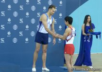 Bakıda idman gimnastikası üzrə Dünya Kubokunda ilk qaliblərin mükafatlandırma mərasimi keçirilib  (Fotoreportaj)