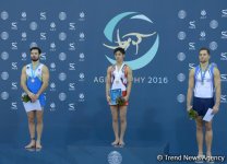 Bakıda idman gimnastikası üzrə Dünya Kubokunda ilk qaliblərin mükafatlandırma mərasimi keçirilib  (Fotoreportaj)